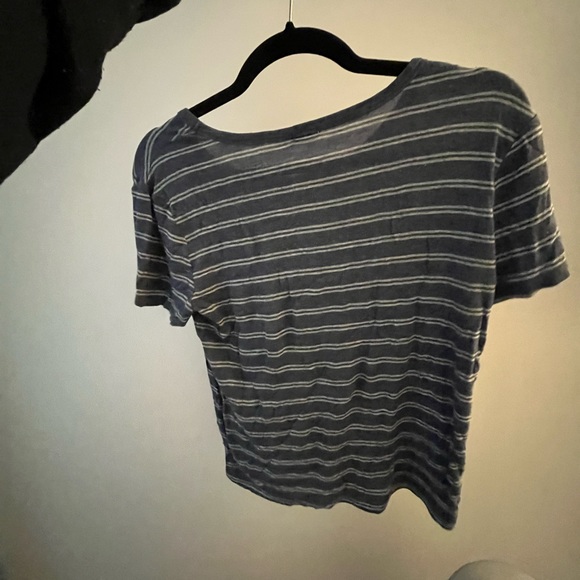 Blue and white stripped garage t shirt - Picture 2 of 2